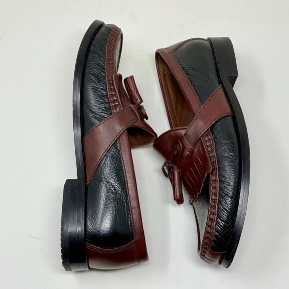 Johnston & Murphy Aragon II Kiltie Tassel Leather Loafer Mens 8W Brown L.4.5 - Picture 12 of 16